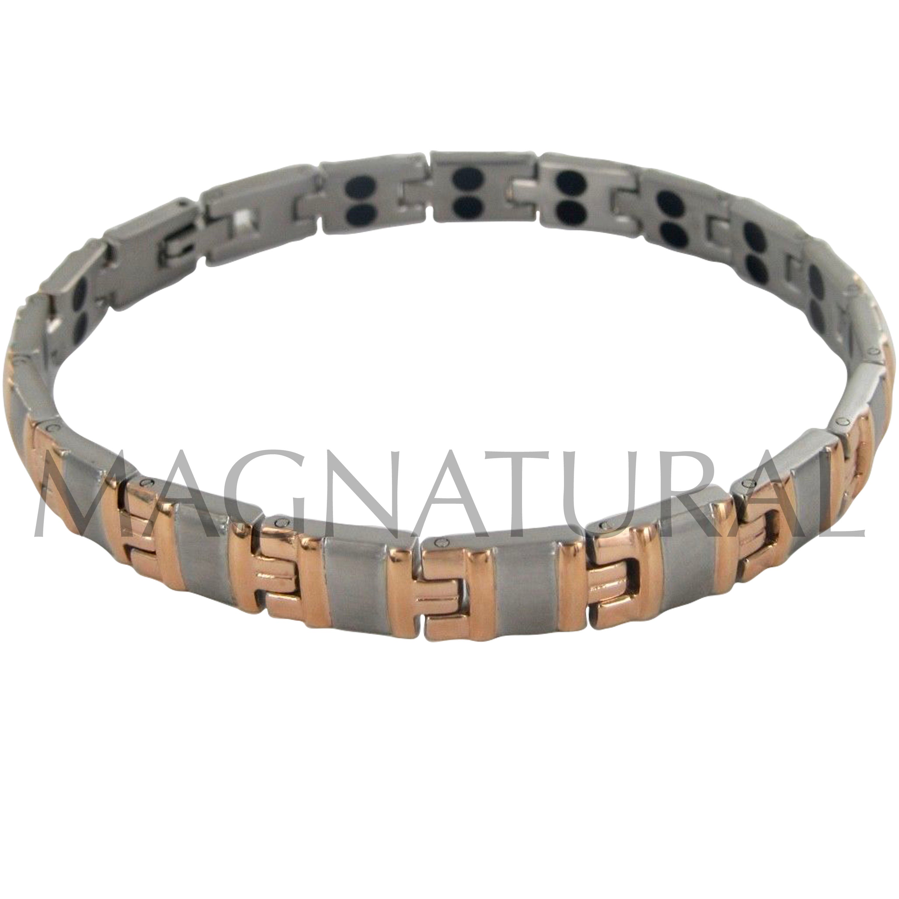 Titanium Magnetic Bracelet Rose Gold